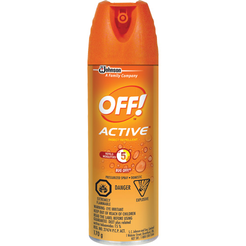 Insectifuge Off! Active, DEET &agrave; 15 %, A&eacute;rosol, 170 g Pathway Supply LP