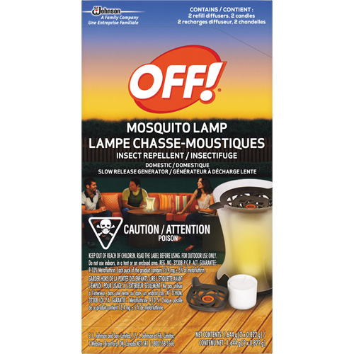 OFF! PowerPad&reg; Mosquito Repellent Lamp Refills, DEET Free, Refill, 1.644 g Pathway Supply LP