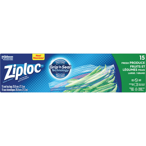 Sacs pour fruits et l&eacute;gumes Ziploc Pathway Supply LP
