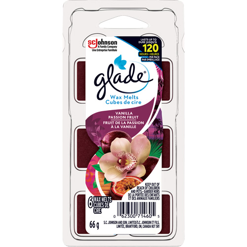 Cubes de cire parfum&eacute;e Glade, Fruit de la passion &agrave; la vanille Pathway Supply LP