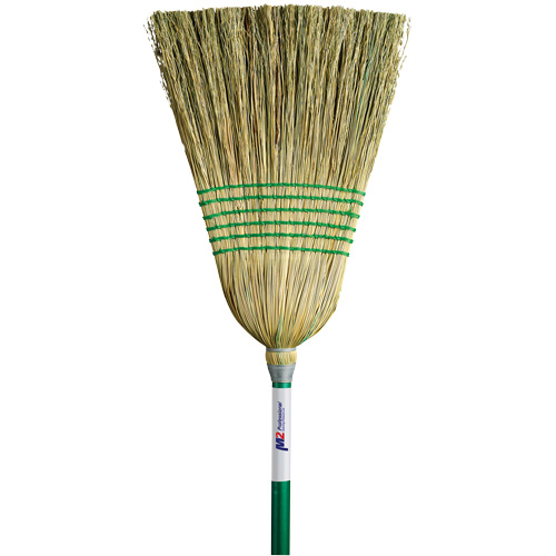 Light-Duty Corn Broom, 6-String, Wood Handle Pathway Supply LP