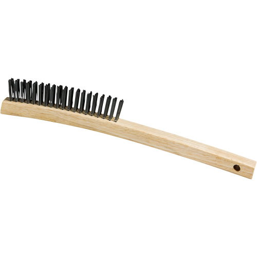 Scratch Brush, Steel, 3 x 19 Wire Rows, 13-3/4" Long Pathway Supply LP