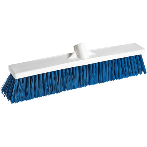 Balai-brosse pour le service alimentaire, Crins Moyen, 18", Polypropyl&egrave;ne, Blanc Pathway Supply LP