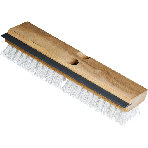 Utility Scrub Brush & Squeegee, 11" L, Polypropylene Bristles, White Pathway Supply LP