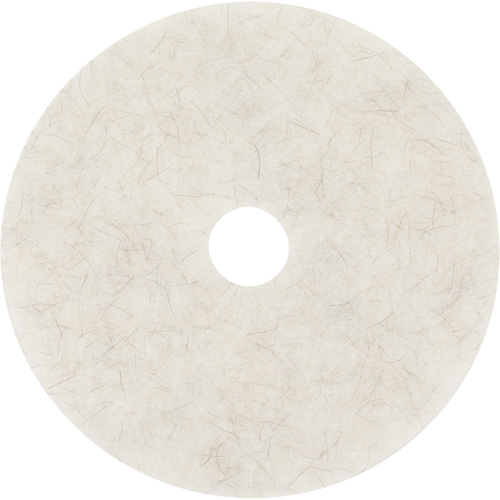Natural Blend Pad, 17", Burnishing, White Pathway Supply LP