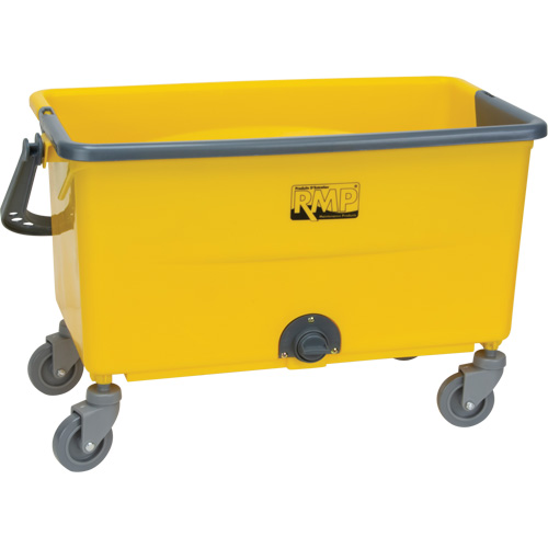 Seau et essoreuse pour vadrouille en microfibres, Passoire, 11 gal. US (44 pintes), Jaune Pathway Supply LP