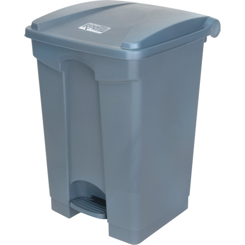 Step-On Garbage Can, Plastic, 12 US gal. Capacity Pathway Supply LP
