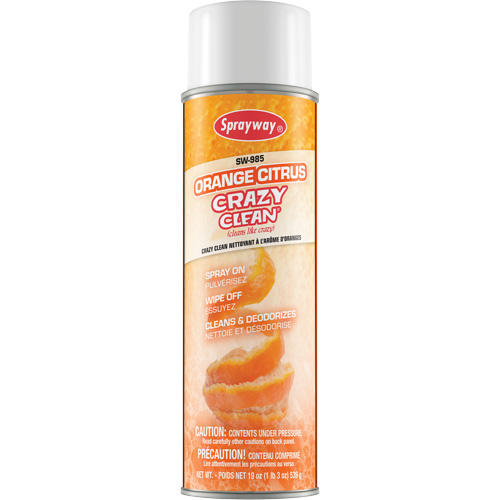 Orange Citrus Crazy Clean, 19 fl. oz., Aerosol Can Pathway Supply LP