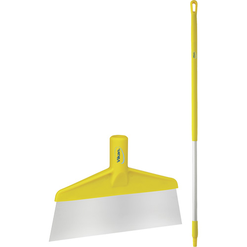 Grattoir &agrave; plancher avec manche, Jaune, 9-3/5" la x 55-9/10" lo Pathway Supply LP