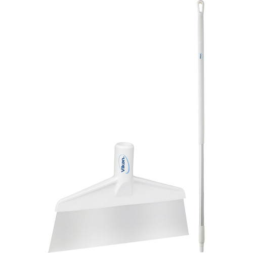 Grattoir &agrave; plancher avec manche, Blanc, 9-3/5" la x 55-9/10" lo Pathway Supply LP