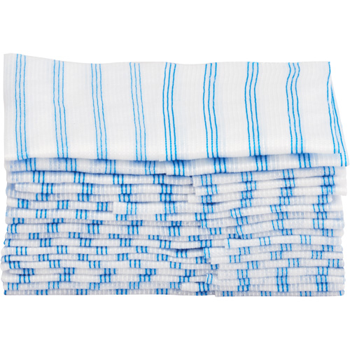 Disposable Single-Use Cloths, Microfibre, Blue/White Pathway Supply LP