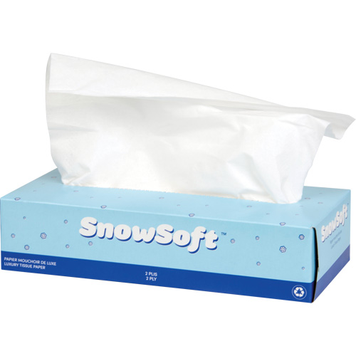 Snow Soft Premium Facial Tissue, 2 Ply, 7.4" L x 8.4" W, 100 Sheets/Box Pathway Supply LP