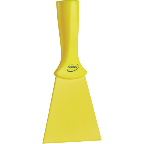 Grattoir en nylon avec poign&eacute;e filet&eacute;e, Jaune, 4" la x 8" lo Pathway Supply LP