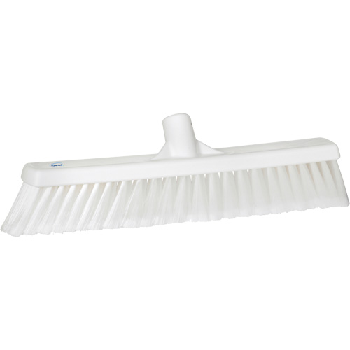 Fine Particle Push Broom, Fine/Split Bristles, 16-1/4", Polypropylene, White Pathway Supply LP