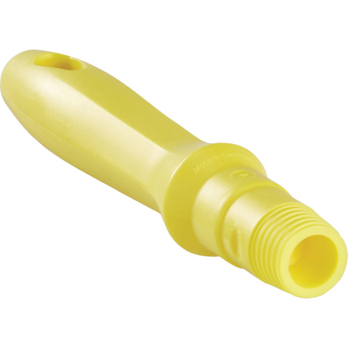 Mini manche, Brosse/Support &agrave; tampon/Grattoir/Raclette, Jaune, Standard, 6-1/4" lo Pathway Supply LP