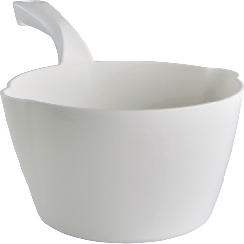 Round Bowl Scoop, Plastic, White, 64 oz. Pathway Supply LP