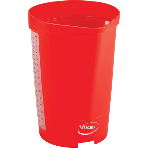 Cruche gradu&eacute;e, Plastique, Rouge, 65 oz Pathway Supply LP