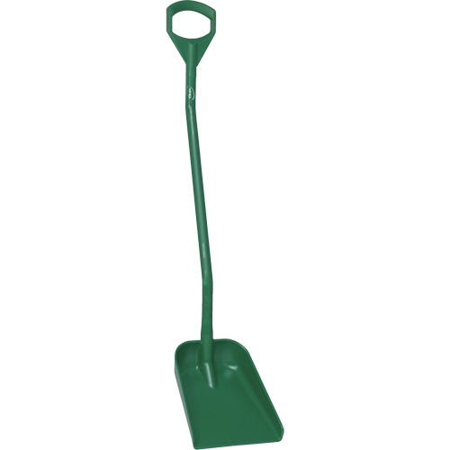 Pelle ergonomique &agrave; lame r&eacute;duite, Longueur de 50", Plastique, Vert Pathway Supply LP