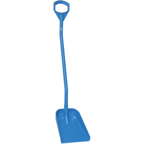 Pelle ergonomique &agrave; petite lame, Longueur de 50", Plastique, Bleu Pathway Supply LP