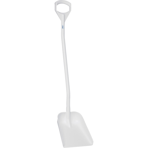 Ergonomic Small Blade Shovel, 50" Length, Plastic, White Pathway Supply LP