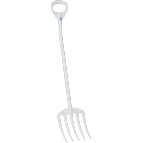 Fourche hygi&eacute;nique, Longueur de 49", Plastique, Blanc Pathway Supply LP