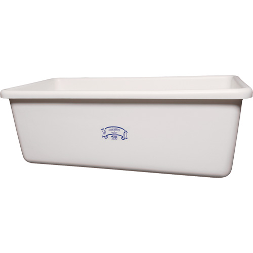 Transport Storage Tub, Plastic, White Pathway Supply LP