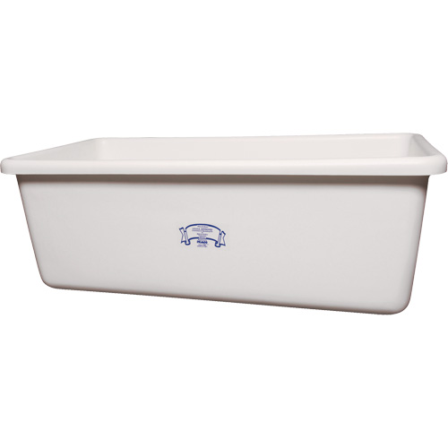 Bac de rangement et transport, Plastique, Blanc Pathway Supply LP