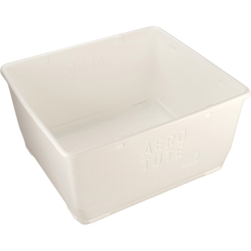 Aero-Tote Tub with Drain Plug, Plastic, White Pathway Supply LP