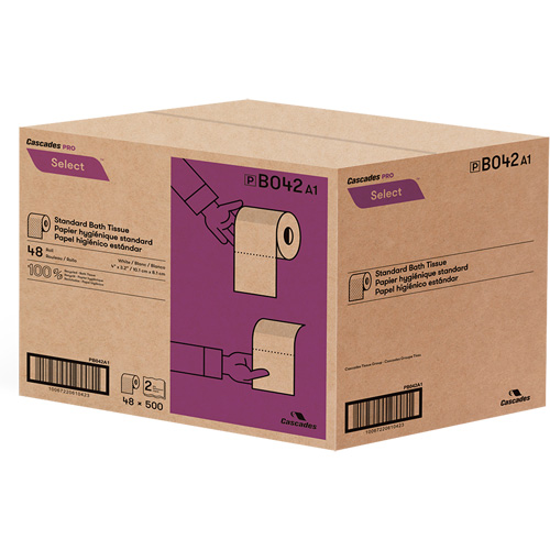 Pro Select&reg; Toilet Paper, 2 Ply, 500 Sheets/Roll, White Pathway Supply LP