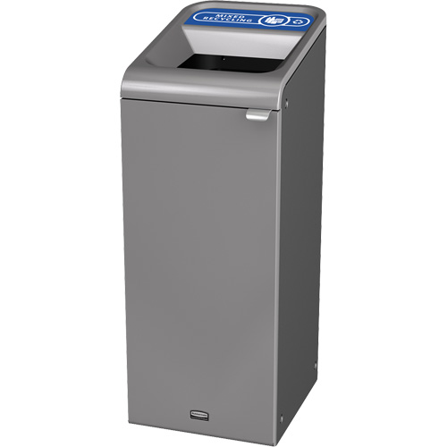 Conteneur pour d&eacute;chets de recyclage m&eacute;lang&eacute;s Configure, Vrac/Bord de rue/De bureau, Acier, 15 gal. US Pathway Supply LP