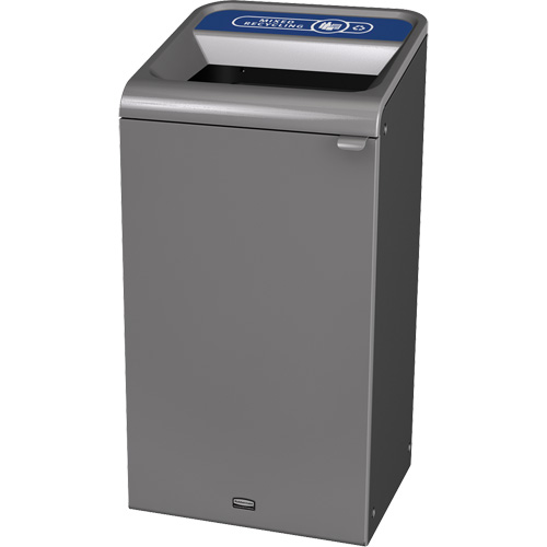 Conteneur pour d&eacute;chets de recyclage m&eacute;lang&eacute;s Configure, Vrac/Bord de rue/De bureau, Acier, 23 gal. US Pathway Supply LP
