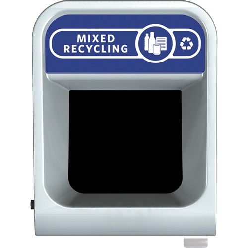 Conteneur pour d&eacute;chets de recyclage m&eacute;lang&eacute;s Configure, Vrac/Bord de rue/De bureau, Acier, 23 gal. US Pathway Supply LP