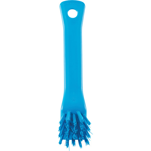 Brosse avec rebord grattoir, Soies Ferme, Longueur de 6", Bleu Pathway Supply LP
