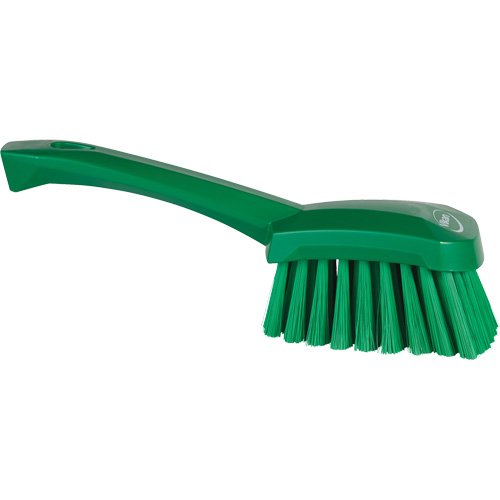 Brosse &agrave; r&eacute;curer avec manche court, Soies Doux, Longueur de 10-1/2", Vert Pathway Supply LP
