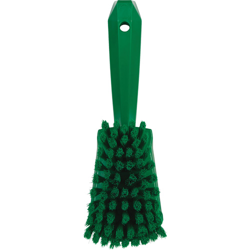 Brosse &agrave; r&eacute;curer avec manche court, Soies Doux, Longueur de 10-1/2", Vert Pathway Supply LP
