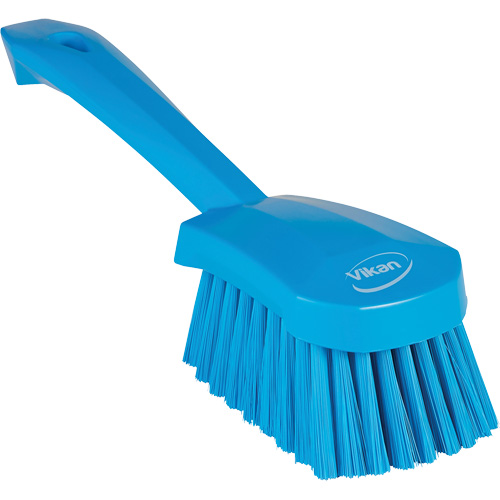 Brosse &agrave; r&eacute;curer avec manche court, Soies Doux, Longueur de 10-1/2", Bleu Pathway Supply LP