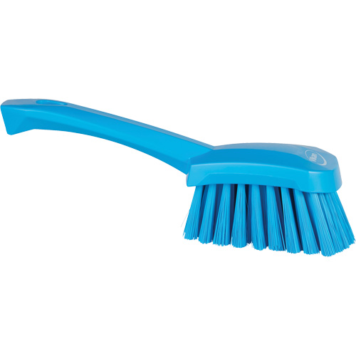 Brosse &agrave; r&eacute;curer avec manche court, Soies Doux, Longueur de 10-1/2", Bleu Pathway Supply LP