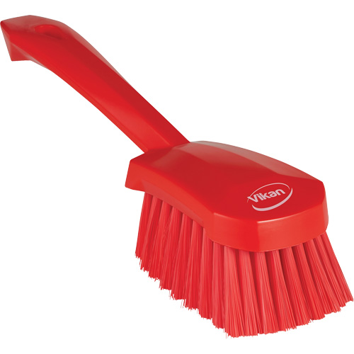 Brosse &agrave; r&eacute;curer avec manche court, Soies Doux, Longueur de 10-1/2", Rouge Pathway Supply LP