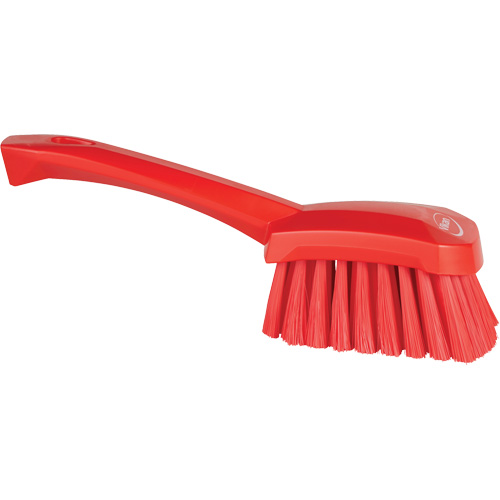 Brosse &agrave; r&eacute;curer avec manche court, Soies Doux, Longueur de 10-1/2", Rouge Pathway Supply LP