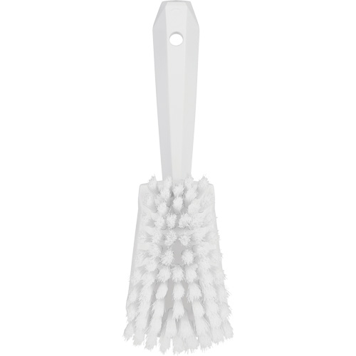 Short-Handled Washing Brush, Soft Bristles, 10-1/2" Long, White Pathway Supply LP
