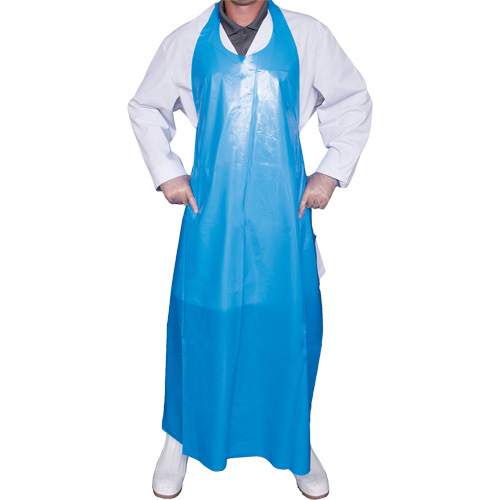 Tablier Top Dog de 8 mil, Polyur&eacute;thane, 45" lo x Bleu Pathway Supply LP