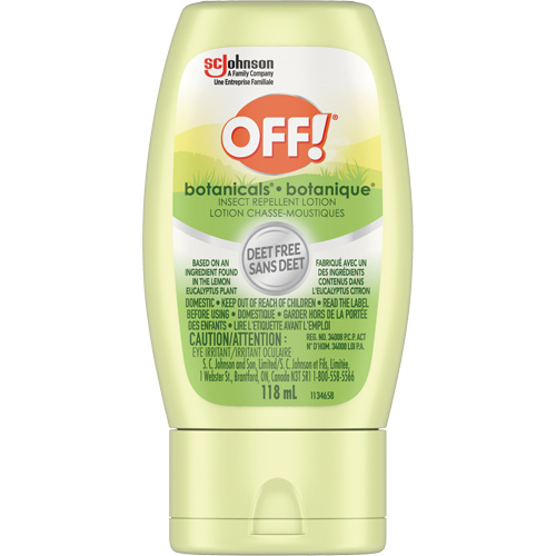 R&eacute;pulsif &agrave; insectes Botanicals Off!, Sans DEET, Lotion, 118 g Pathway Supply LP