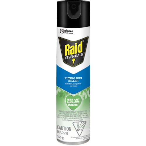 Insecticide pour insectes volants Essentials Raid, 350 g, Canette a&eacute;rosol Pathway Supply LP