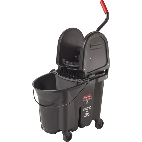Seau et essoreuse Wavebrake, Pression vers le bas, 8,75 gal. US (35 pintes), Noir Pathway Supply LP