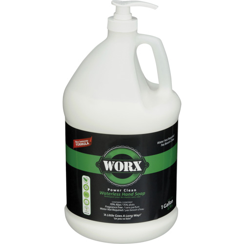 Power Clean Waterless Hand Soap, Liquid, 3.78 L, Unscented Pathway Supply LP