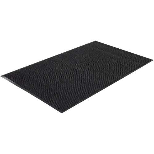 Tapis &agrave; nervures doubles, Essuie-pieds/grattoir, 2' x 3' x 1/4", Charbon Pathway Supply LP