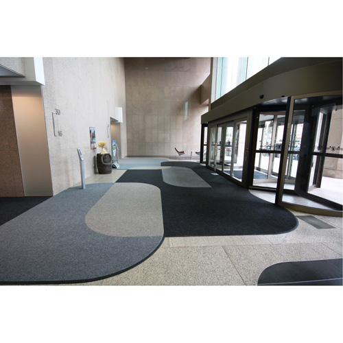 Tapis dentr&eacute;e Supreme Knob, Essuie-pieds/grattoir, 6-5/6' x 6' x 7/16", Charbon Pathway Supply LP