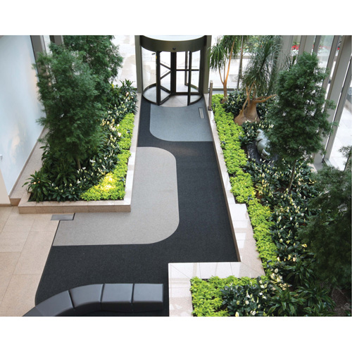 Tapis dentr&eacute;e Supreme Knob, Essuie-pieds/grattoir, 6-5/6' x 6' x 7/16", Charbon Pathway Supply LP