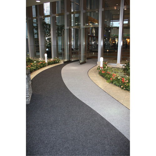 Tapis dentr&eacute;e Supreme Knob, Essuie-pieds/grattoir, 6-5/6' x 6' x 7/16", Charbon Pathway Supply LP