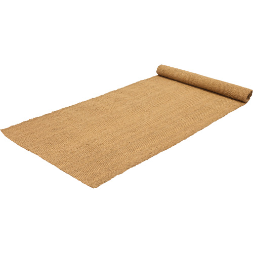 Indoor/Outdoor Coir Matting, Natural Fibre, Wiper/Scraper Type, Woven Pattern, 6' x 150', Natural Pathway Supply LP